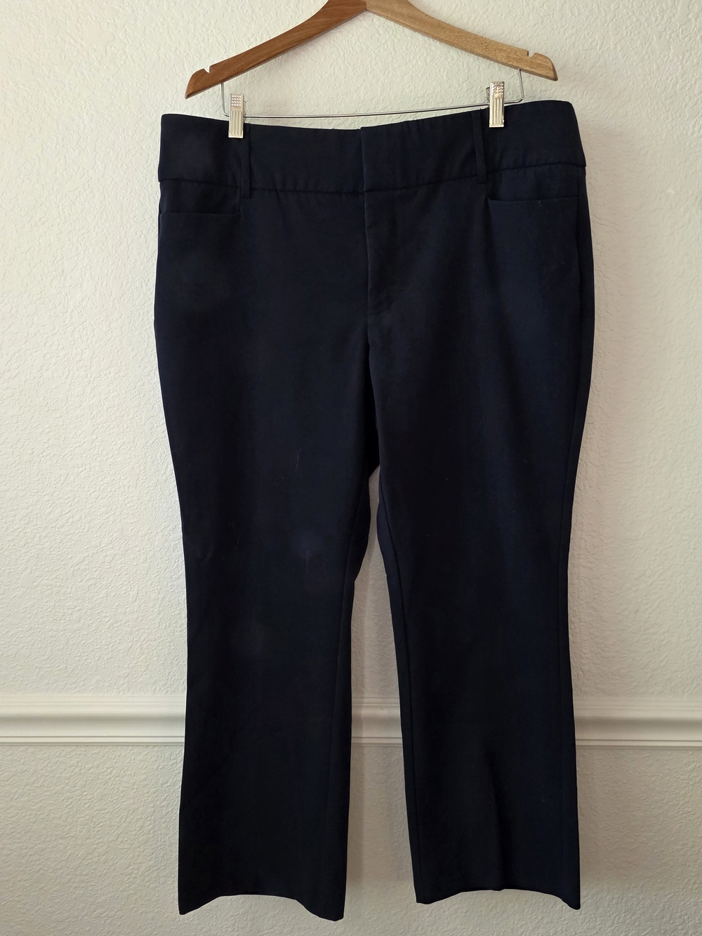 Nine West Navy Boot-Cut Dress Pants